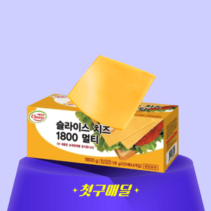 [첫구매딜] 서울유업 체다치즈 1800 18gx100/PK