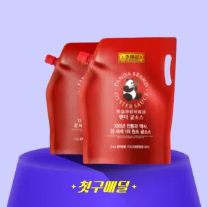 [첫구매딜] 이금기 팬더굴소스 스파우트팩 2kg/EA