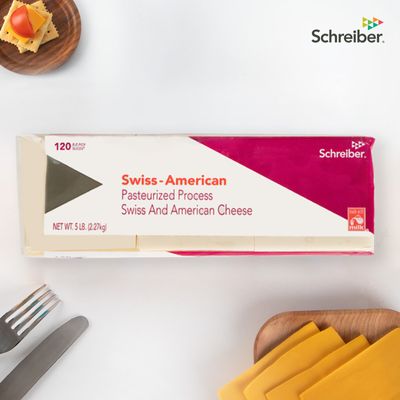 슈라이버 스위스 슬라이스 치즈 120매 2.27kg/EA
