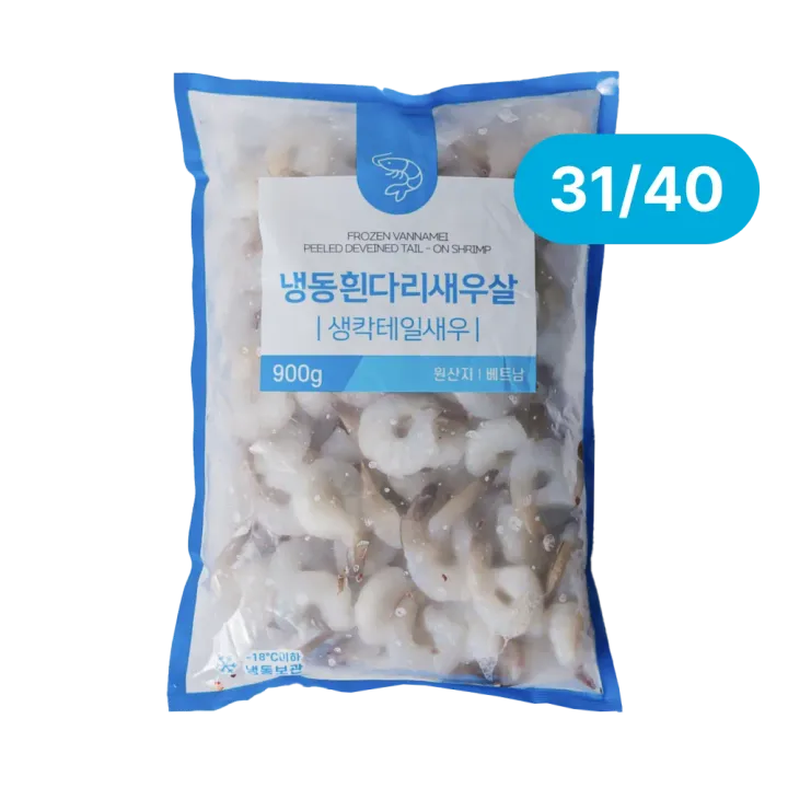 외국산 냉동 생새우살 PDTO 31-40 900g/PK 대표 이미지