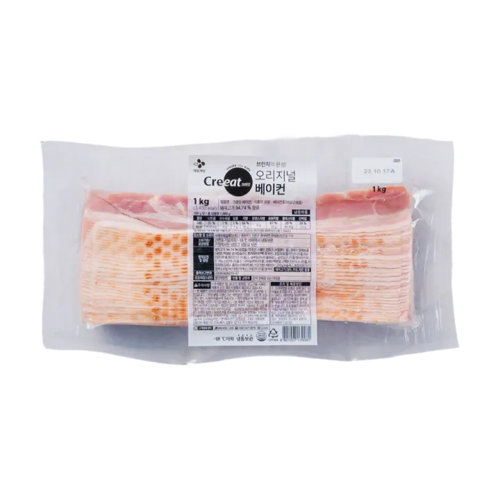CJ 냉동 크레잇 맛있는베이컨 1kg/PK 대표 이미지