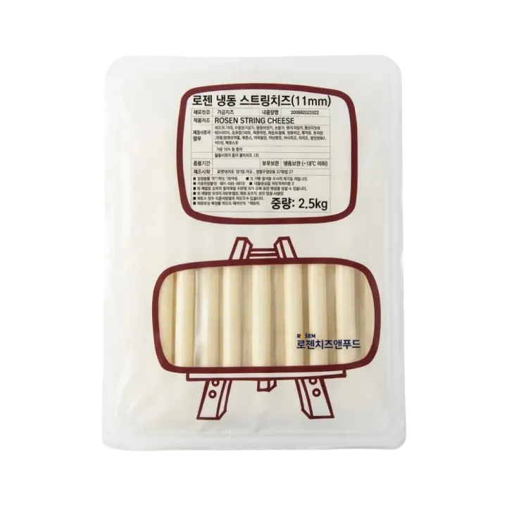 로젠 냉동 스트링치즈 (11mm) 2.5kg/EA 대표 이미지