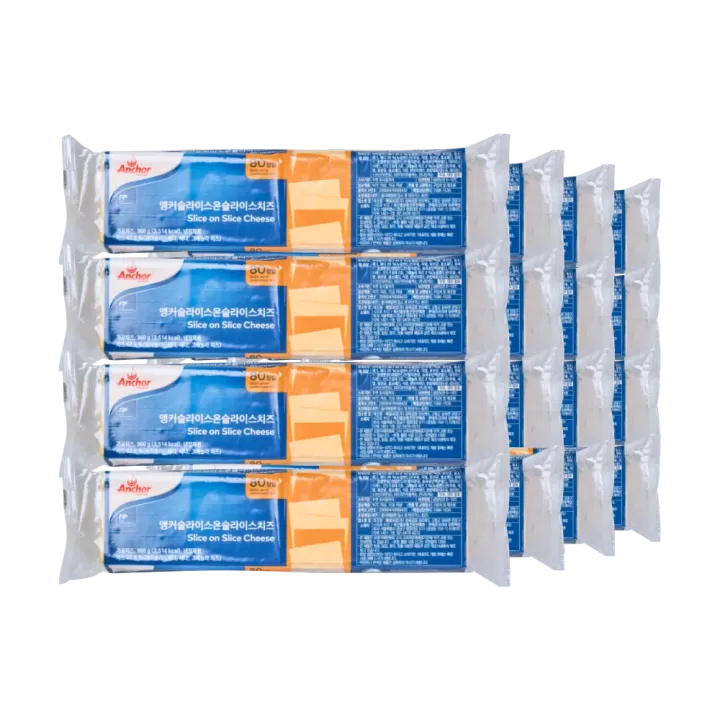 앵커FP 체다치즈 슬라이스 (80매) 960g/EA 대표 이미지