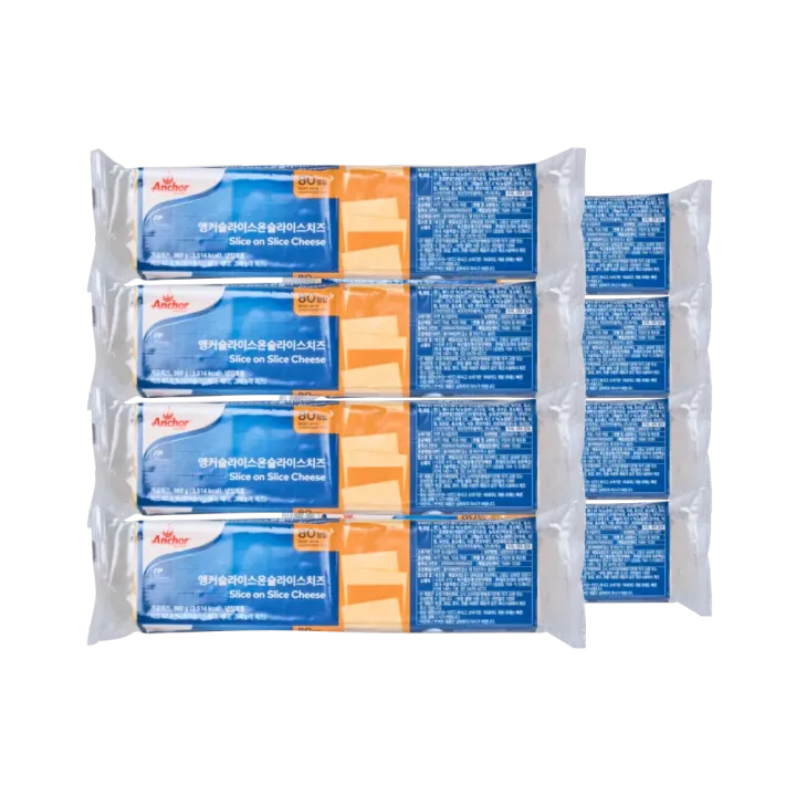 앵커FP 체다치즈 슬라이스 (80매) 960g/EA 대표 이미지