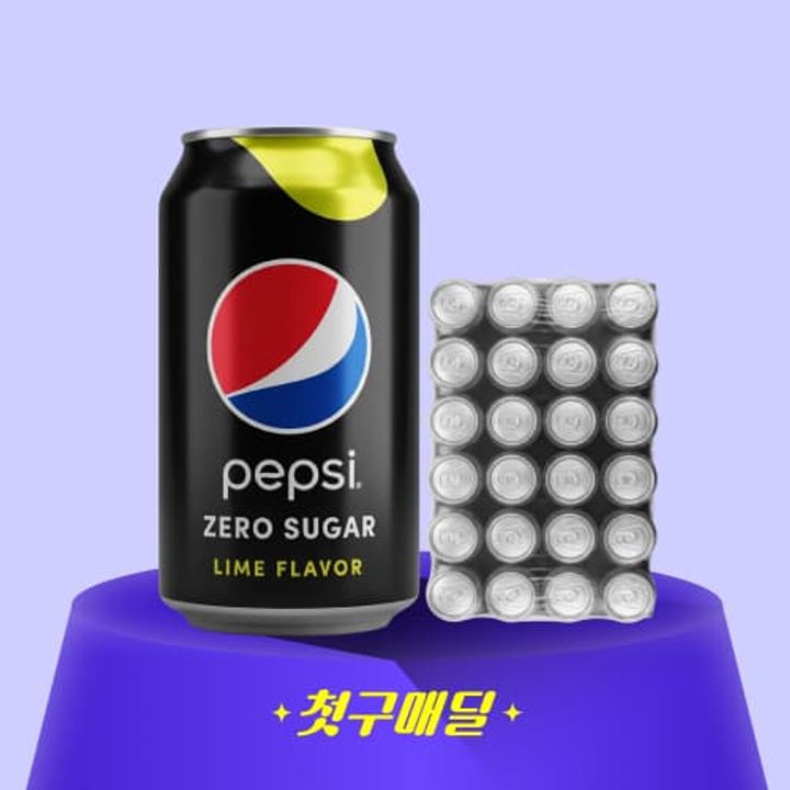 [첫구매딜] 펩시 제로콜라 355mlx24/box 대표 이미지